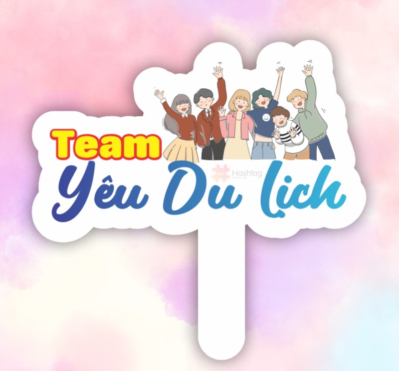 Hashtag du lịch cầm tay